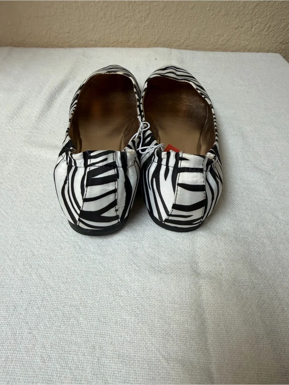 4/$20 Mossimo Supply Co. Zebra-Print Ballet Flats - Black & White